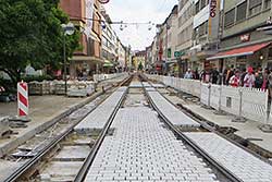 Gleisbauarbeiten in der Kaiserstraße. 02.08.2017 – André Werske