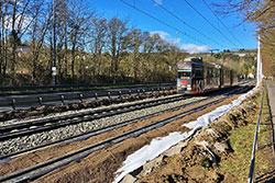 Die Gleisanlage in der Mergentheimer Straße wird begrünt. 21.02.2020 – André Werske