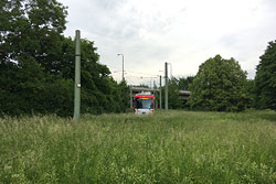 GT-N 266 durchfährt den Wendekreis am Dallenbergbad. 23.05.2018 – André Werske
