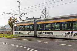 Artic Tram mit Festung Marienberg im Hintergrund. 18.10.2014 – André Werske