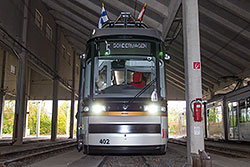 Präsentation der Artic Tram für Fachbesucher im Betriebshof Heuchelhof. 20.10.2014 – André Werske