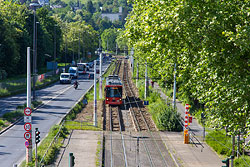 Gleisbauarbeiten in der Mergentheimer Straße zwischen Dallenbergbad und Steinbachtal 21.05.2015 – André Werske