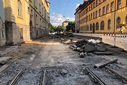 Erneuerung der Gleisanlage am Sanderring 31.07.2021 – André Werske