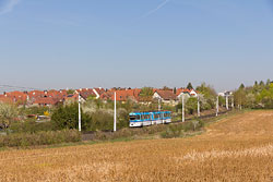 GT-E 203 zwischen den Haltestellen Madrider Ring und Max-Mengeringhausen-Straße. 18.04.2018 – André Werske