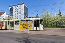 GT-E 210 an der Haltestelle Ehehaltenhaus in der Sanderau. 18.04.2018 – André Werske