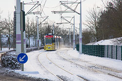 GTE 201 zwischen Wiener Ring und Straßburger Ring. 28.12.2014 – André Werske