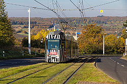 GT-E 211 am oberen Abschnitt der Steilstrecke zwischen Heidingsfeld und Heuchelhof. 19.10.2013 – André Werske