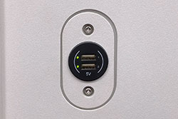 USB-A-Ladebuchsen im GT-F. 28.02.2025 – André Werske