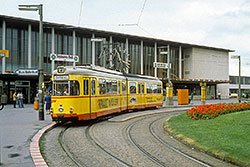 GT-H 271 an der Haltestelle "Hauptbahnhof". 22.06.1980 – Kurt G Rasmussen