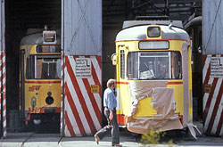 Zwei GT-H im Straßenbahn-Depot. in den 80er Jahren – Peter Lelowski