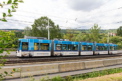 GTN 251 auf der Steilstrecke hinauf zum Heuchelhof. 29.07.2016 – André Werske