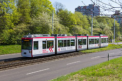 GT-N 250 an der Haltestelle Berner Straße. 18.04.2018 – André Werske