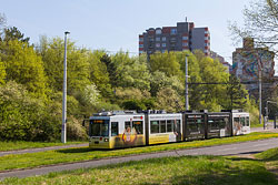 GT-N 257 an der Haltestelle Berner Straße. 18.04.2018 – André Werske