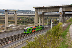 GT-N 253 in Höhe der alten und neuen Autobahnbrücke.
