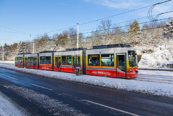 GTN 250 an der Haltestelle Berner Straße. 28.12.2014 – André Werske