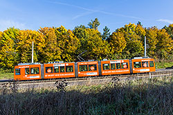 GT-N 263 am oberen Abschnitt der Steilstrecke in Höhe der Haltestelle "Berner Straße". 19.10.2013 – André Werske