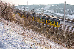 GT-N 264 am oberen Abschnitt der Steilstrecke "Heidingsfeld - Heuchelhof". 08.12.2012 – André Werske