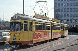 GTW-D6 mit Beiwagen an der Königsberger Straße. in den 80er Jahren – Peter Lelowski