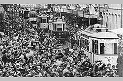 Oldtimerparade zum 100-jährigen Bestehen der Würzburger Straßenbahn 06.09.1992 – Stadtarchiv Würzburg