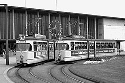 Triebwagen 117 und 119 am Hauptbahnhof 20.06.1965 – Hans-Joachim Ströh