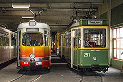 GTW-D8 und Partybahn im Sanderauer Straßenbahn-Depot. 02.10.2014 – André Werske