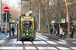 Nikolauswagen an der Haltestelle "Eichendorffstraße". 08.12.2012 – André Werske