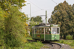 Partybahn durchfährt die Wendeschleife am Dallenbergbad.