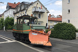 E-Lok 299 in der Sanderau. 23.05.2019 – Lukas Ruppert