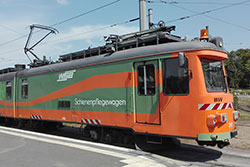 Schienenpflegewagen 295 am Hauptbahnhof. 12.08.2020 – Ron Hempel