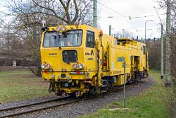 Gleisstopfzug im Wendekreis am Dallenbergbad. 06.02.2020 – André Werske