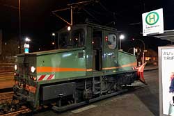 E-Lok 299 mit Güterwagen am Dallenbergbad. 12.02.2020 – Lukas Ruppert