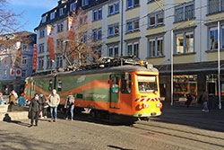 Schienenpflegewagen 295 am Dominikanerplatz. 18.11.2020 – André Werske