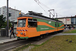 Schienenpflegewagen an der Haltestelle Hauptbahnhof West 17.08.2021 – Ron Hempel