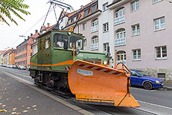 E-Lok 299 in Grombühl. © 29.10.2015 André Werske