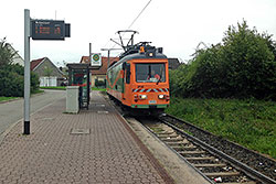 Schienenpflegewagen Nr. 295 an der Endhaltestelle "Rottenbauer". 14.09.2013 – Lukas Ruppert