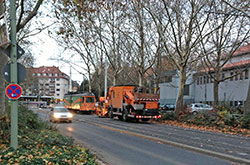 Schienenpflegewagen 295 in der Virchowstraße 30.11.2012 – André Werske